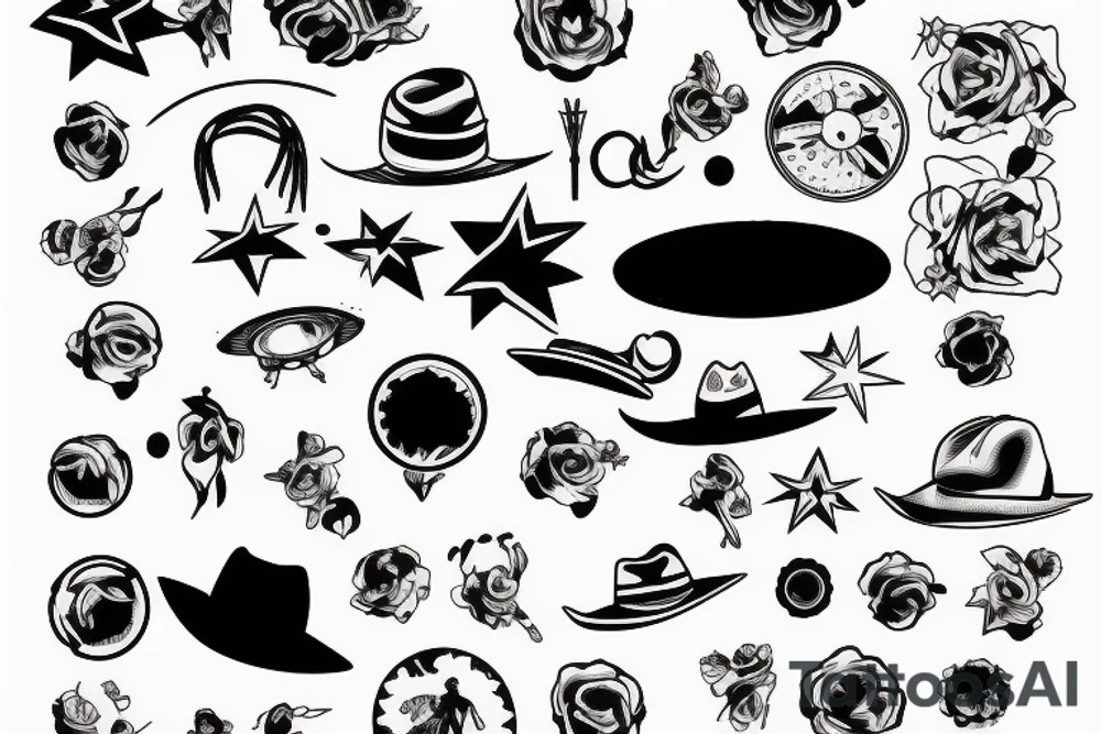 cowboy planet tattoo idea