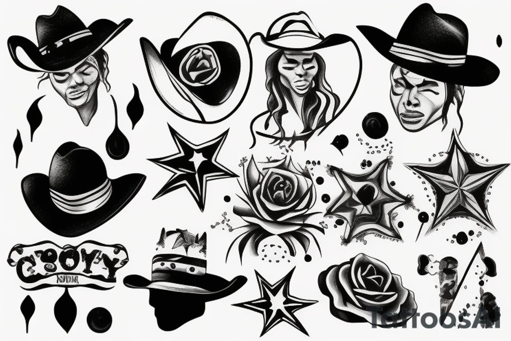 cowboy planet tattoo idea