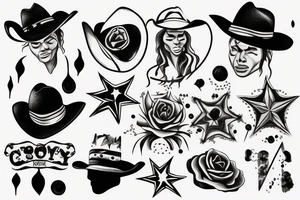 cowboy planet tattoo idea