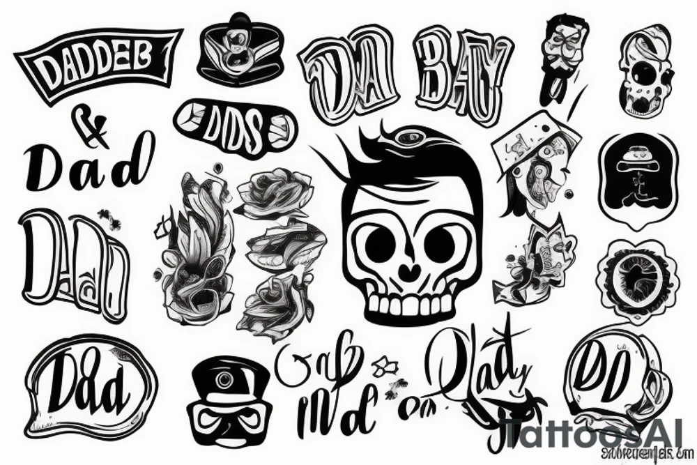 Dad and son tattoo idea