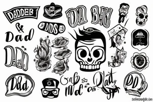 Dad and son tattoo idea