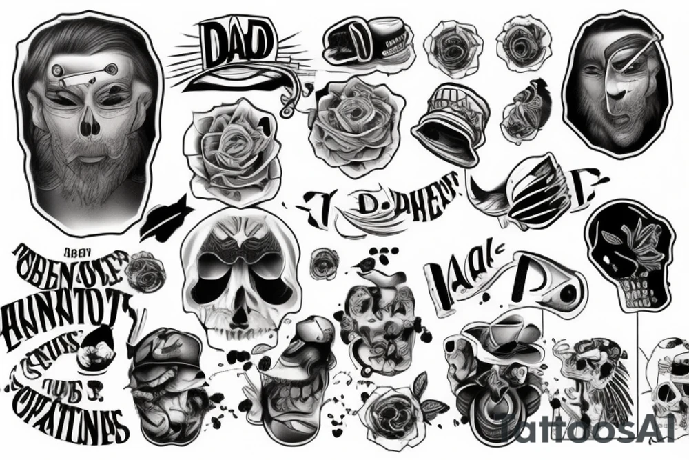 Dad and son tattoo idea