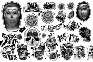 Dad and son tattoo idea