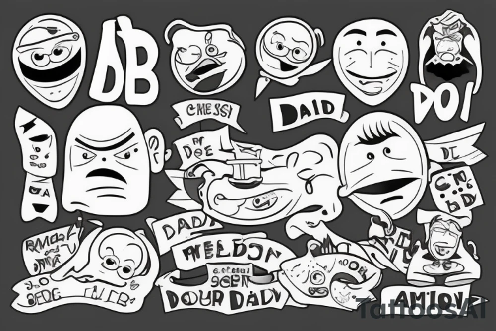 Dad and son tattoo idea
