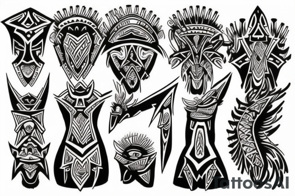 thunder cross tattoo idea