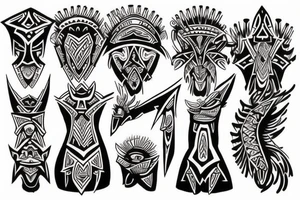 thunder cross tattoo idea