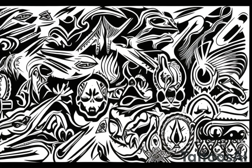 thunder cross tattoo idea
