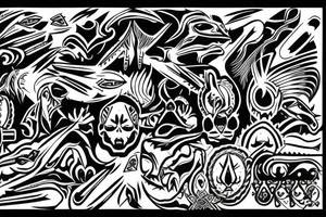 thunder cross tattoo idea