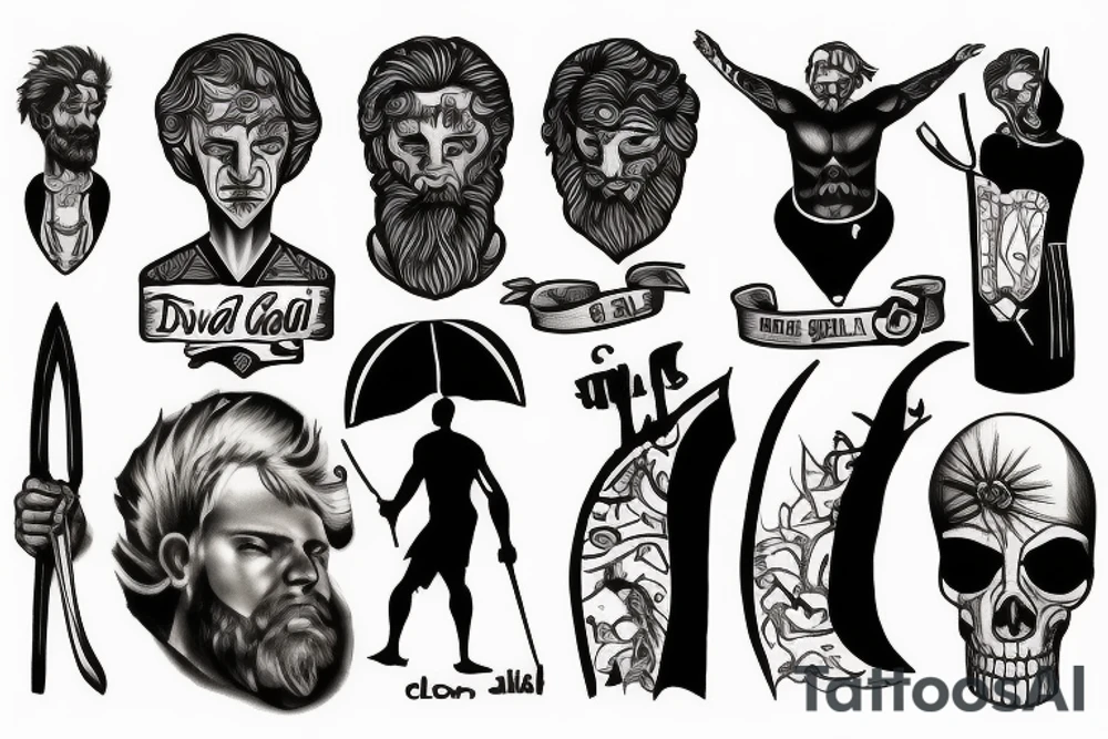 David & Goliath tattoo idea