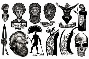 David & Goliath tattoo idea