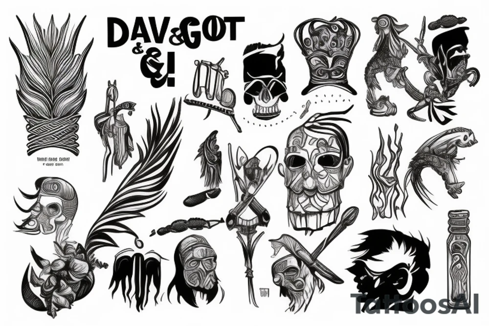 David & Goliath tattoo idea