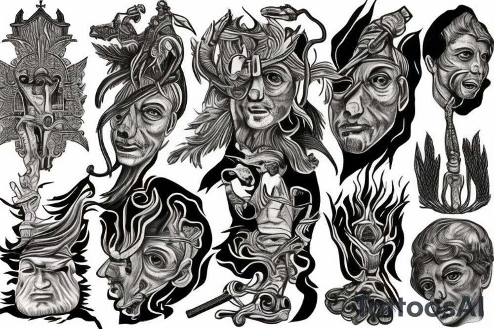 David & Goliath, biblical tattoo idea