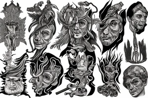 David & Goliath, biblical tattoo idea