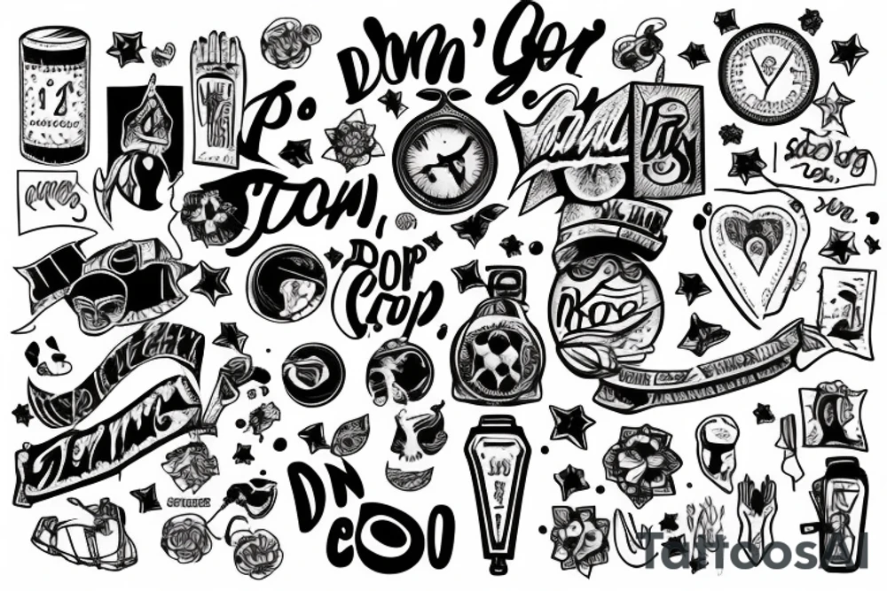 Don’t stop, keep going tattoo idea