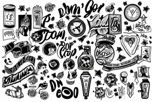 Don’t stop, keep going tattoo idea