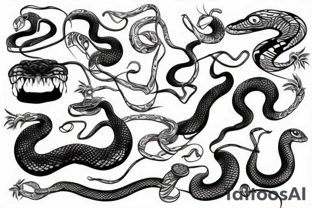 snake hat tattoo idea