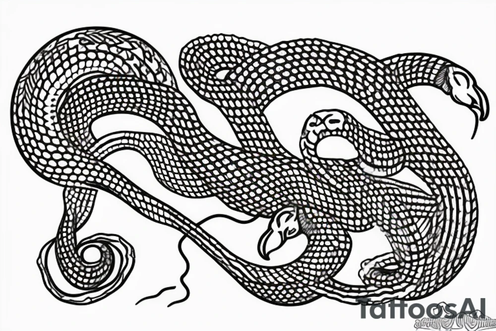 snake hat tattoo idea