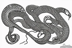 snake hat tattoo idea
