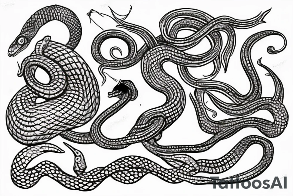 snake hat tattoo idea