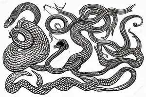 snake hat tattoo idea