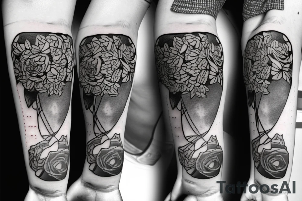 The number 8 as an acoustic guitar tattoo idea