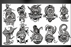 Rollercoaster to alien weed planet tattoo idea