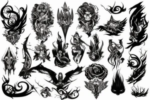 clouds dark fantasy tattoo idea