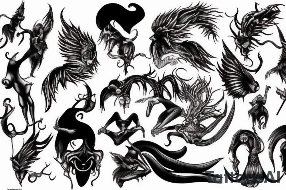 Devil Kill women tattoo idea