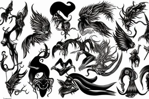 Devil Kill women tattoo idea