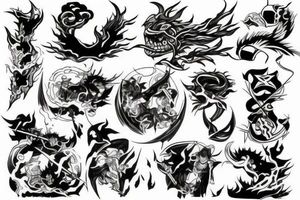 Cool setting for a battle tattoo idea