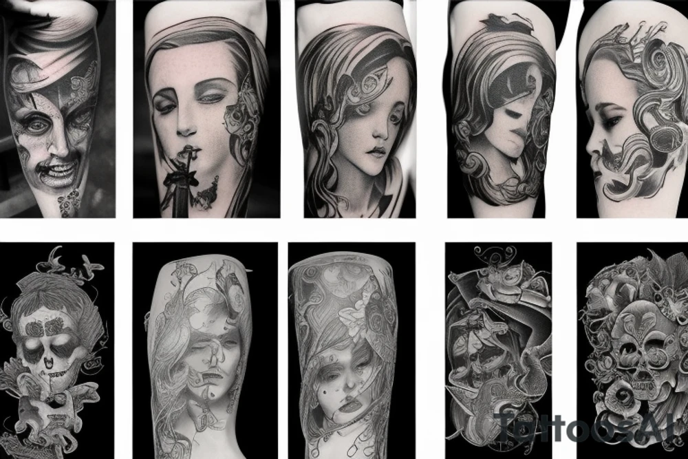 falling angels tattoo idea