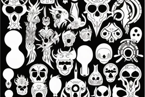 Minimalizm 
Mitologia tattoo idea