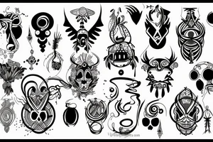 Minimalizm 
Mitologia tattoo idea