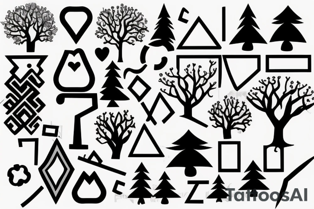 A tree with a puzzle shapes piece missing tattoo idea