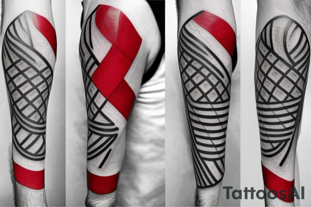 Lebanon flag tattoo idea