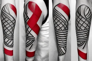 Lebanon flag tattoo idea