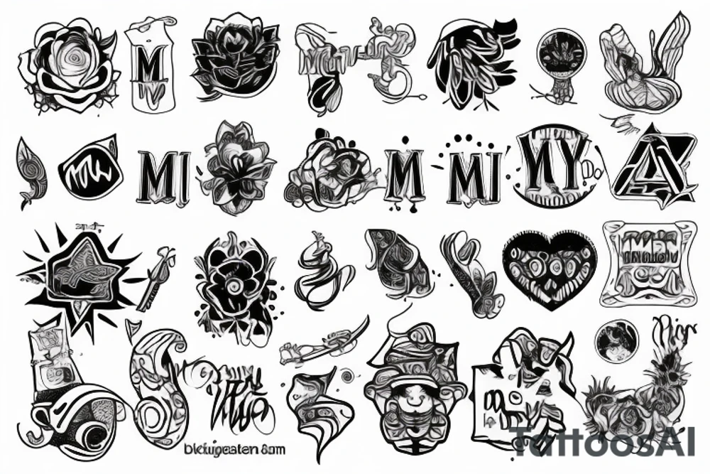 The word "Мудак" tattoo idea