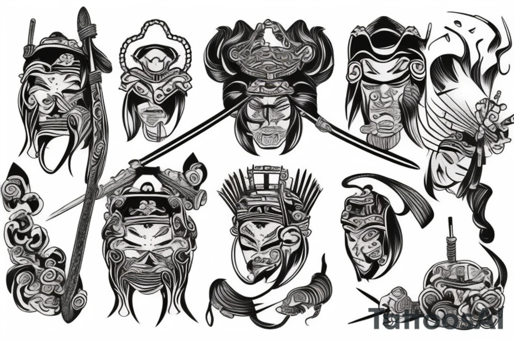 Samurai tattoo idea