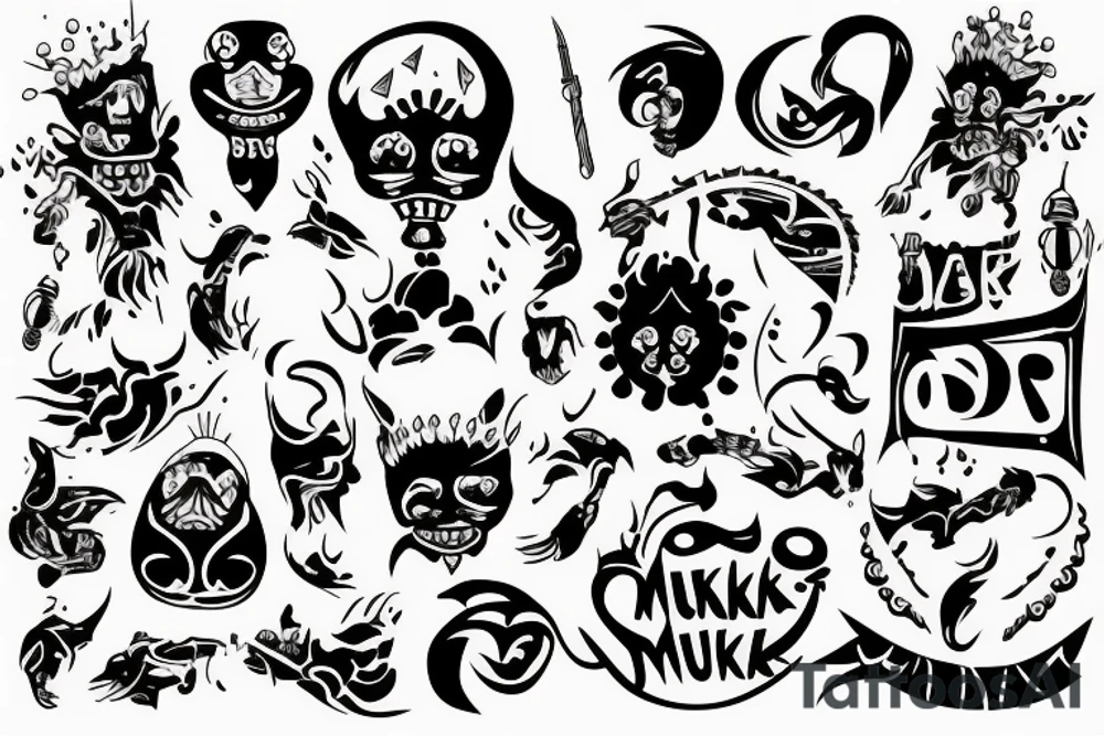 The word "Mudak" tattoo idea