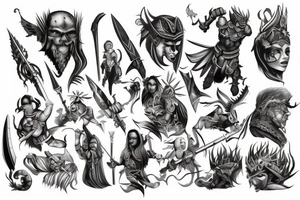Epic warrior tattoo idea
