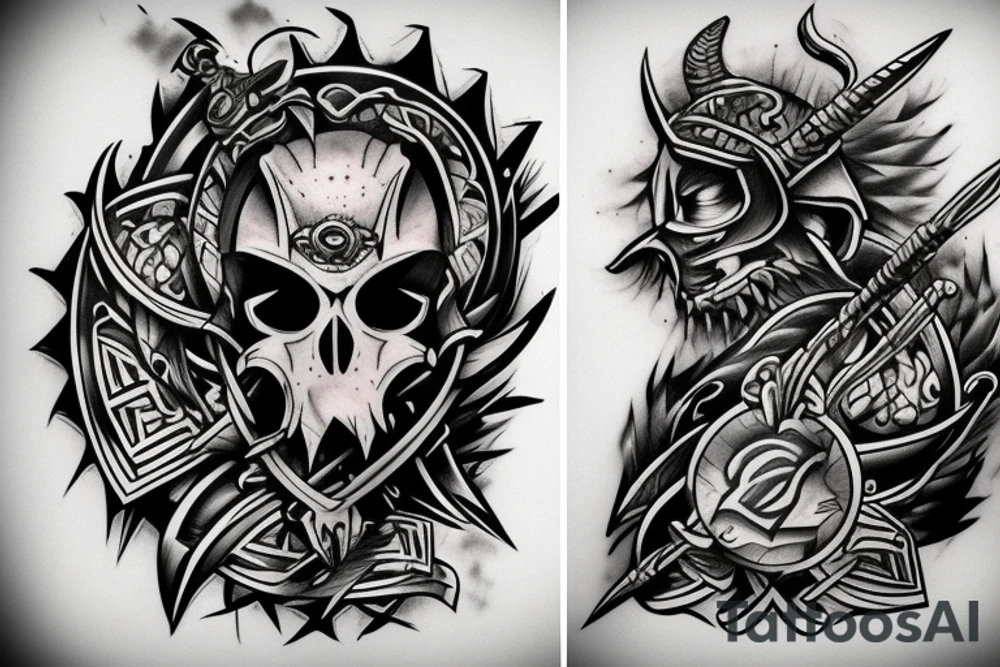 Epic warrior tattoo idea