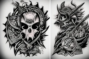 Epic warrior tattoo idea