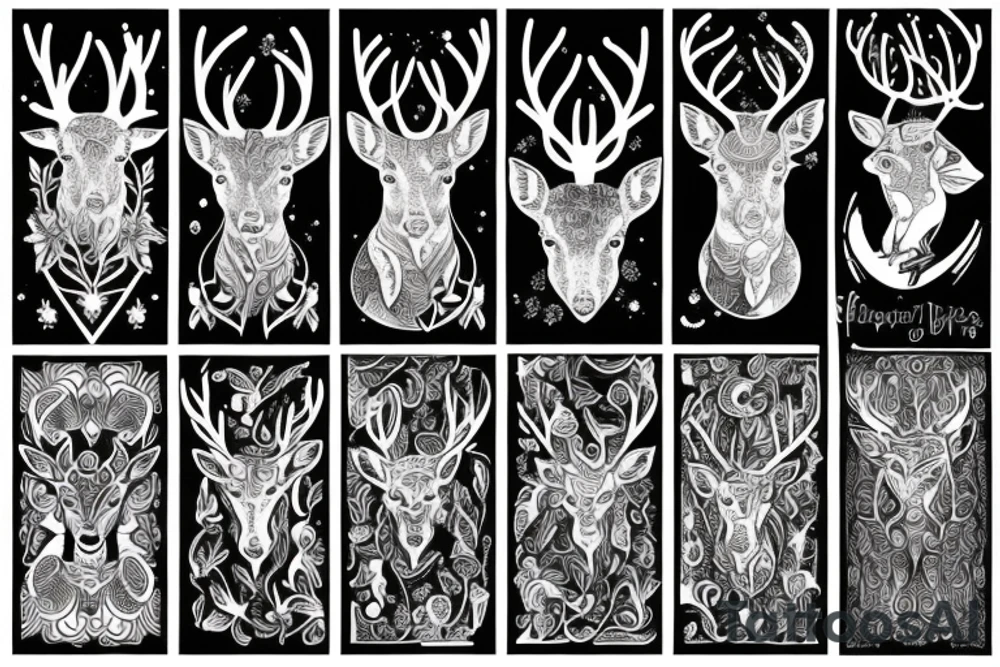 psychedelic deer, dmt tattoo idea