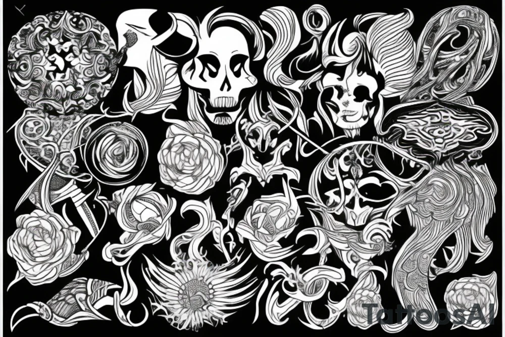 psychedelic tattoo idea