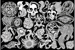 psychedelic tattoo idea