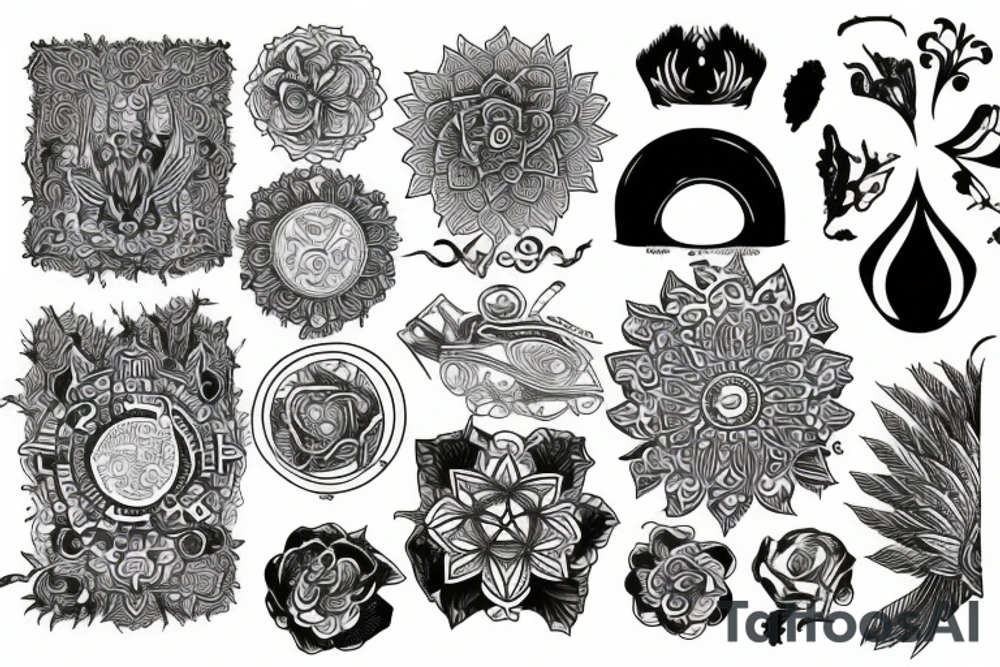 psychedelic tattoo idea