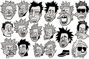 rick sanchez and albert einstein tattoo idea
