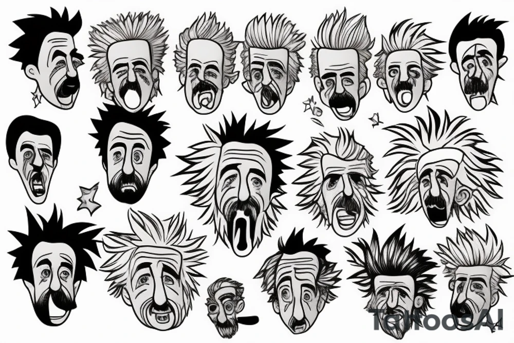 rick sanchez and albert einstein tattoo idea