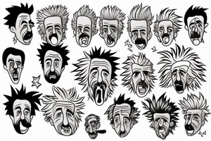 rick sanchez and albert einstein tattoo idea