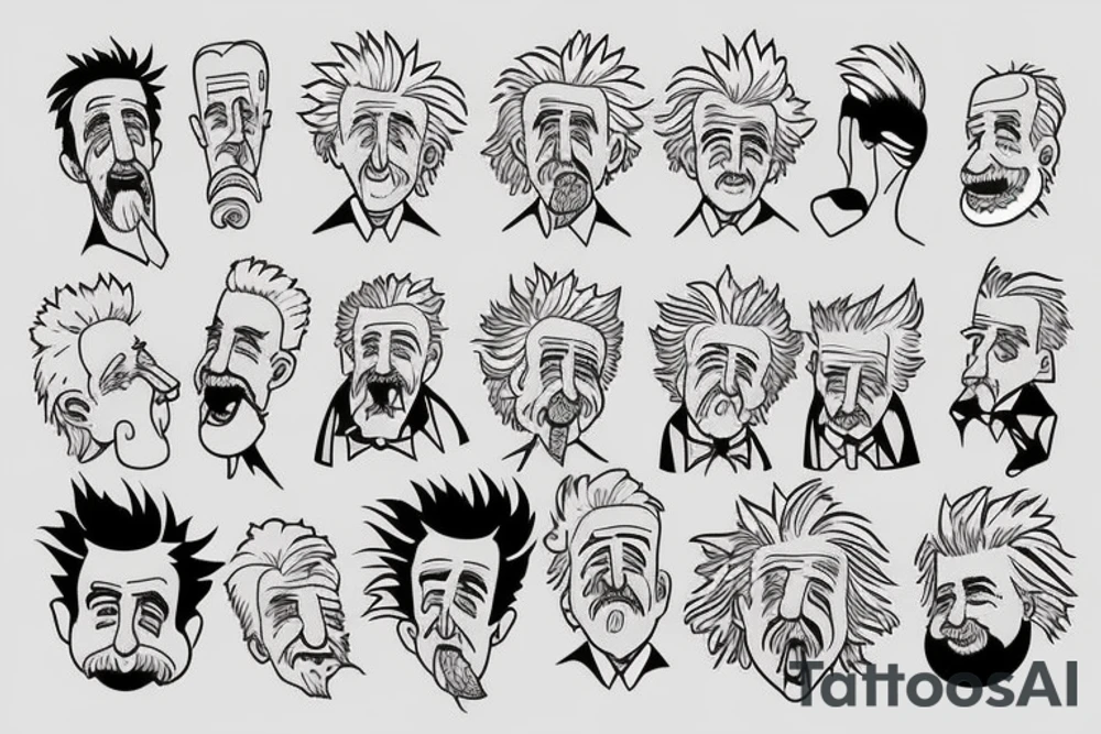 rick sanchez and albert einstein tattoo idea
